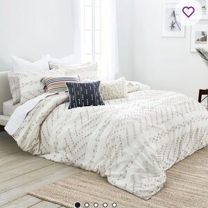 Splendid Monterey Light Taupe Duvet Cover Set Twin 100%Cotton Standard Farmhouse